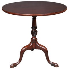 George III Solid Mahogany Tilt-Top Table