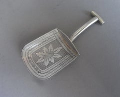 Cucchiaio Caddy "Spade" di Giorgio III realizzato a Birmingham da Cocks & Bettridge, 1813