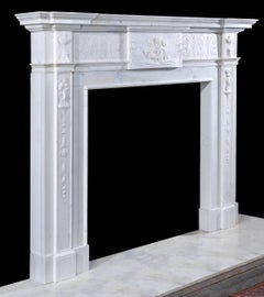 George III Statuary Marble Chimneypiece