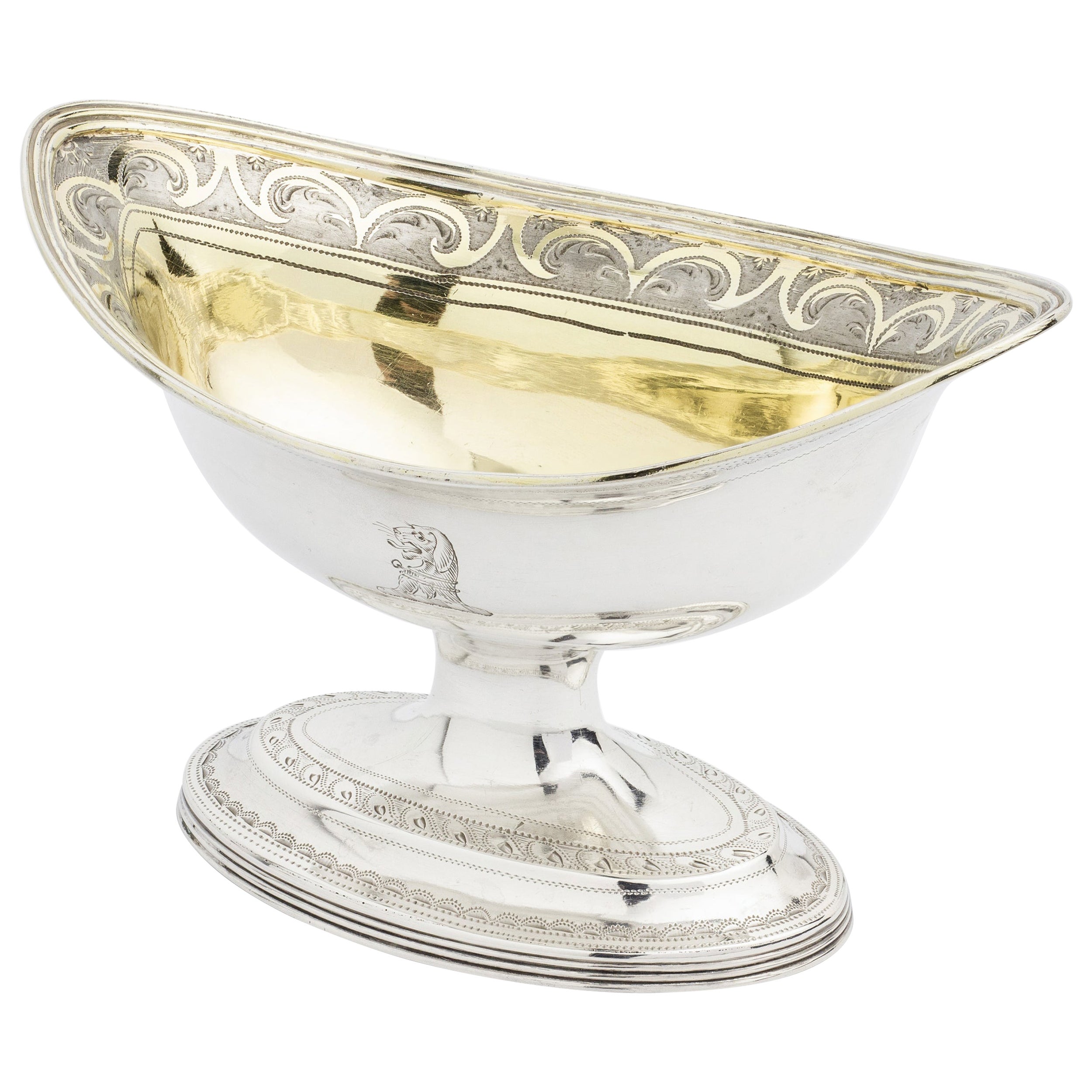 George III.-Salzstreuer aus Sterlingsilber von Peter & Ann Bateman