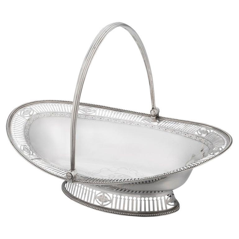 George III Sterling Silver Cake Basket