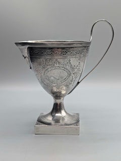 George III sterling silver cream jug 18th Century