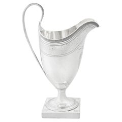 George III Sterling Silver Cream Jug by Peter & Ann Bateman, 1796
