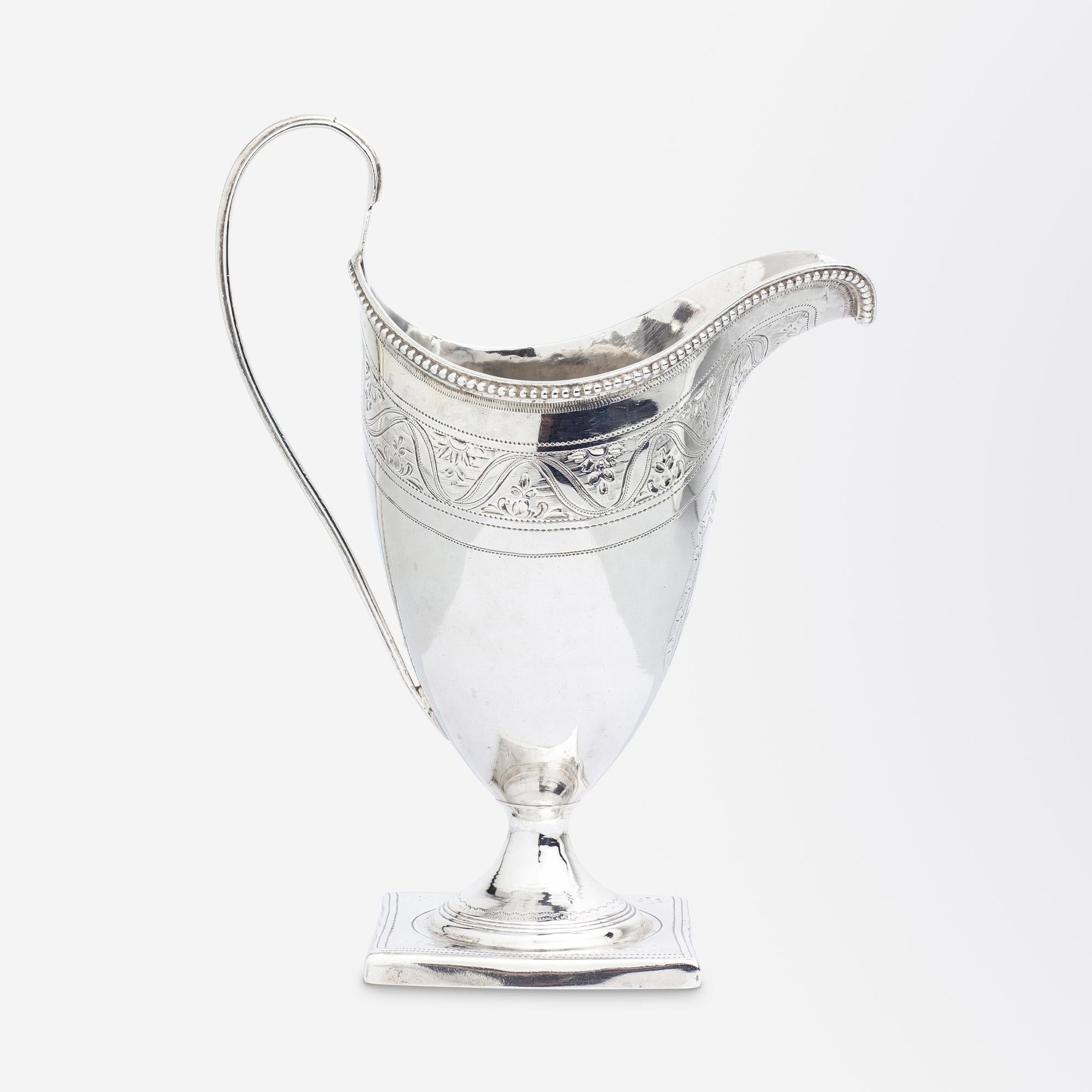 Women's or Men's George III Sterling Silver Creamer by Peter & Ann Bateman For Sale