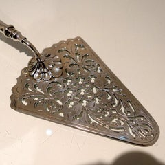 George III Sterling Silver Fish Slice London Samuel Herbert & Co., 1765