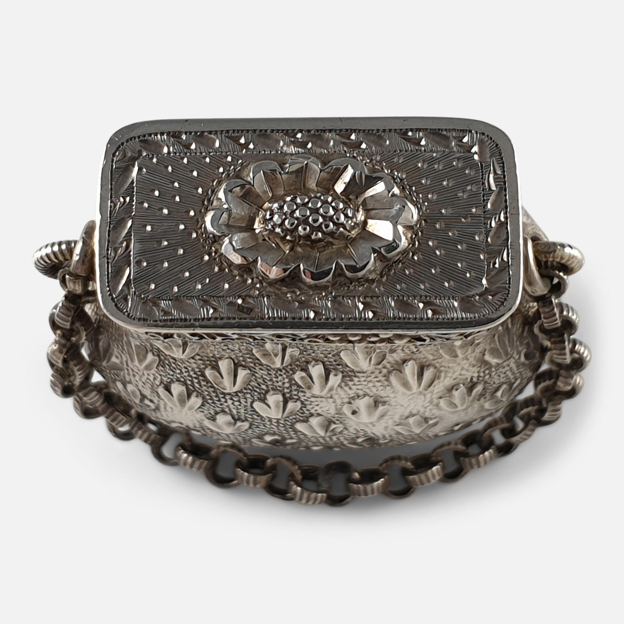 Viñeta para bolso de Jorge III de plata de ley, hacia 1815 Británico en venta