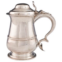 Quarz-Tankard aus Sterlingsilber im George-III-Stil London 1763