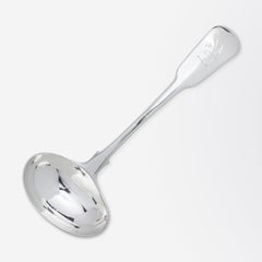 George III Sterling Silver Sauce Ladle by William Bateman