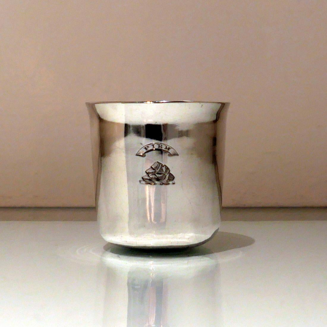 George III Sterling Silver Scottish Beaker Edinburgh 1771 William Davie 4