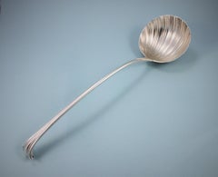 George III Sterling Silver Shell Bowled Ladle by John Lampfert