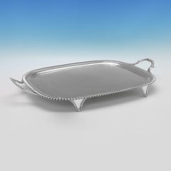 George III Sterling Silber Tablett gepunzt in London im Jahre 1810