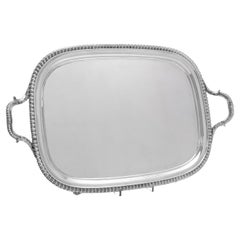 George III Sterling Silver Tray Hallmarked in London in 1810