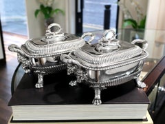 George III Sterling Silver Tureens by Benjamin Smith II, London, 1810