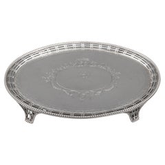 George III Sterling Silver Waiter, 1777