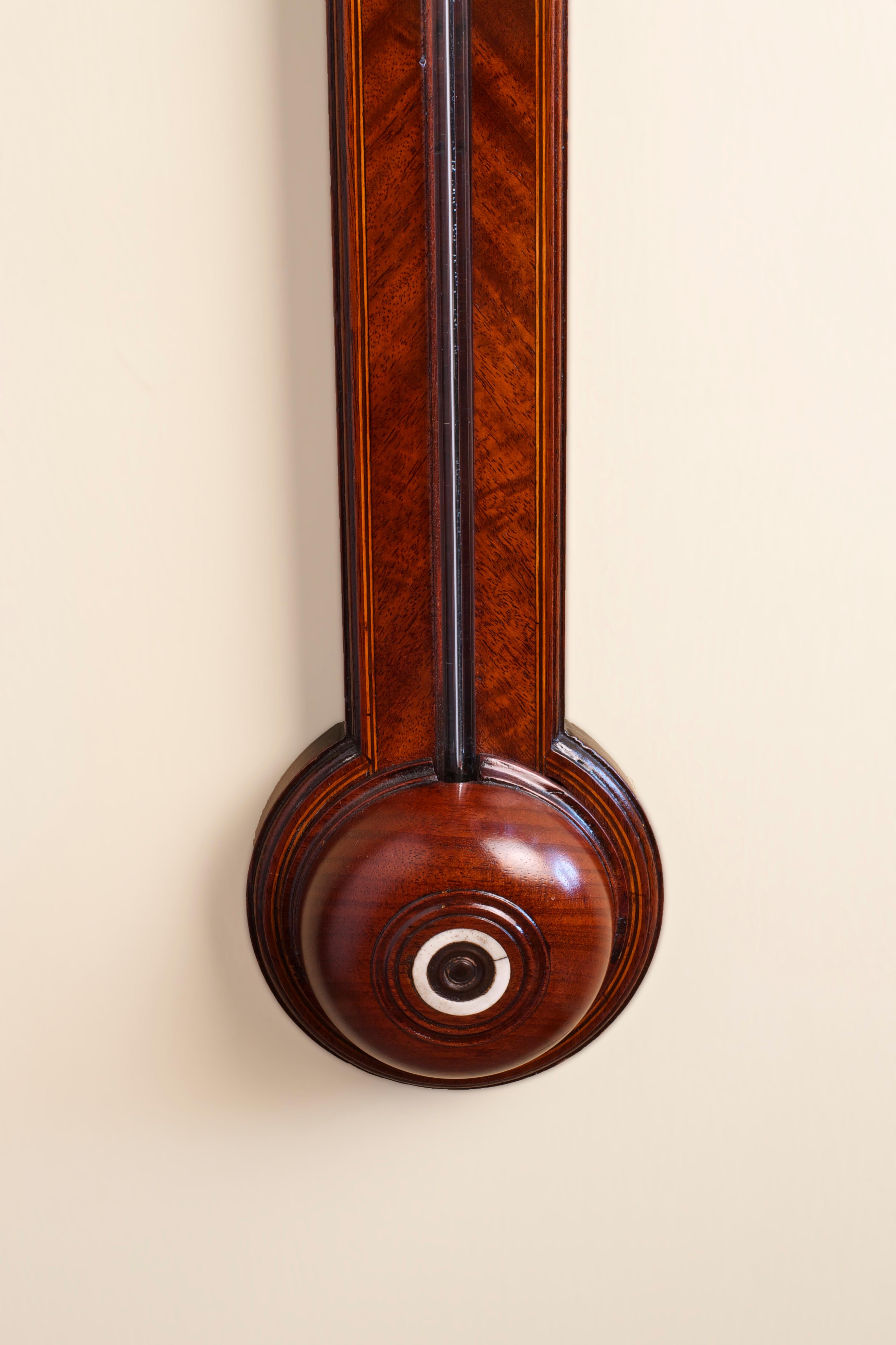English George III Stick Barometer by Negretty & Co, London