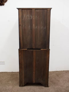 George III Style Bow Front Chest on Chest