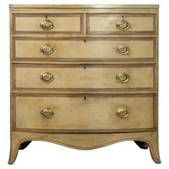 George III style Bow Fronted Chest of Drawers