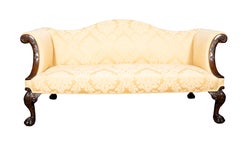 Canapé en acajou à dossier camel de style George III