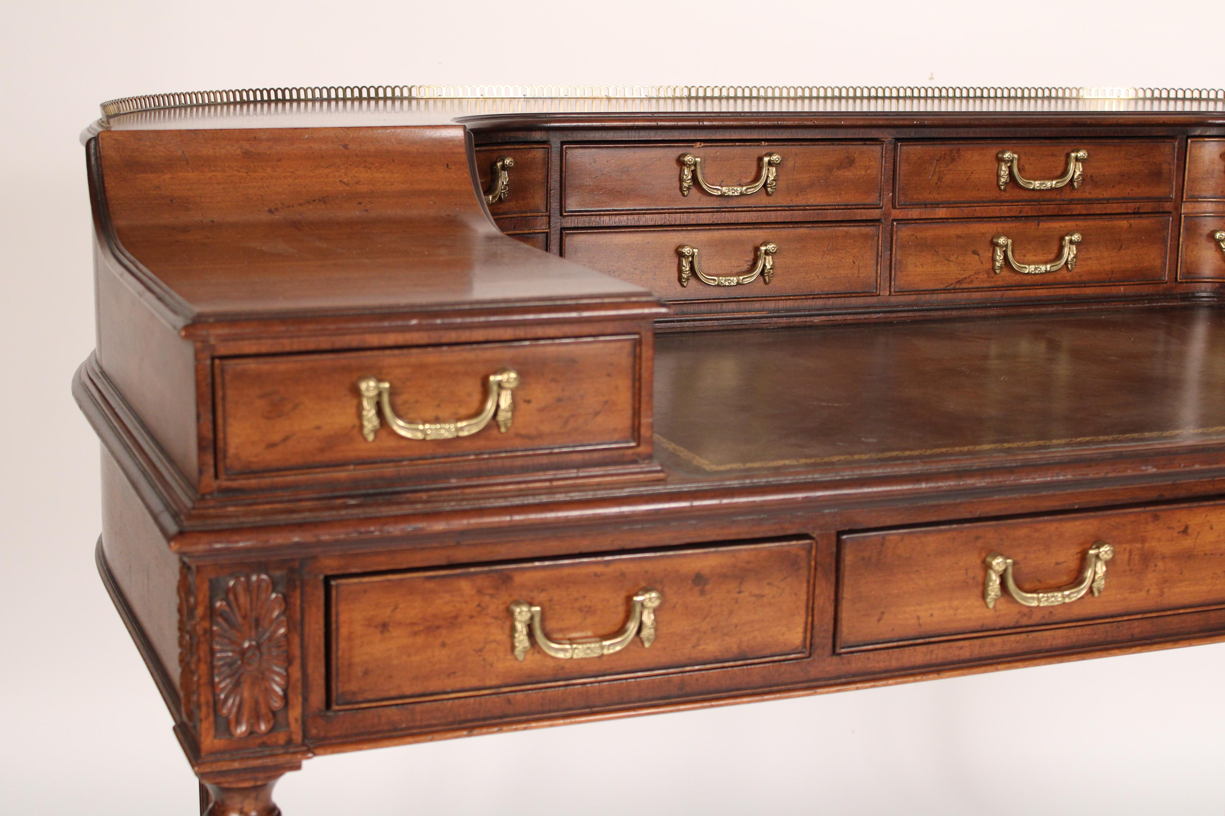 George III style Carlton House Desk Made by Baker 1