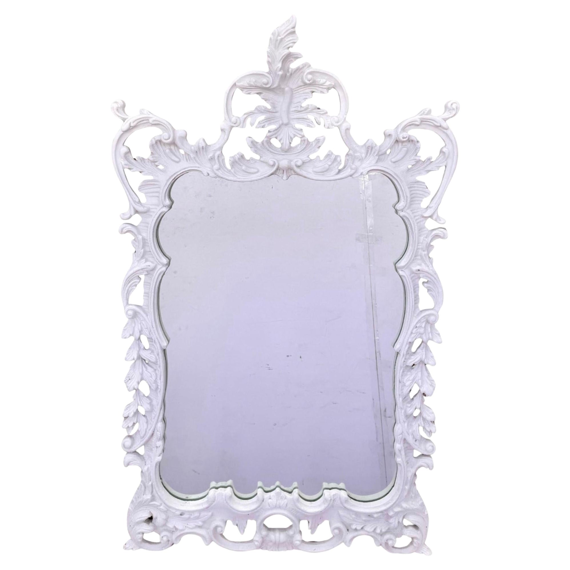 George III Style Carved And Gesso Rococo Mirror