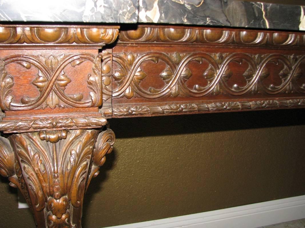 George III Style Carved Console, 19th Century 1