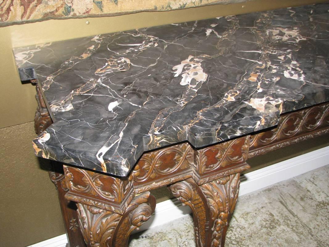 George III Style Carved Console, 19th Century 3