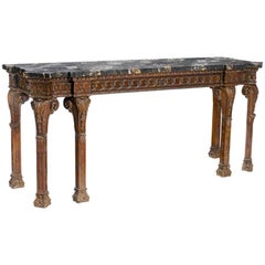 Antique George III Style Carved Console, 19th Century