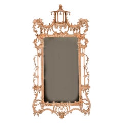 George III Style Chinese Chippendale Carved Pagoda Mirror