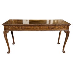 George III Style Chinese Chippendale Console or Serving Table by Burton-Ching