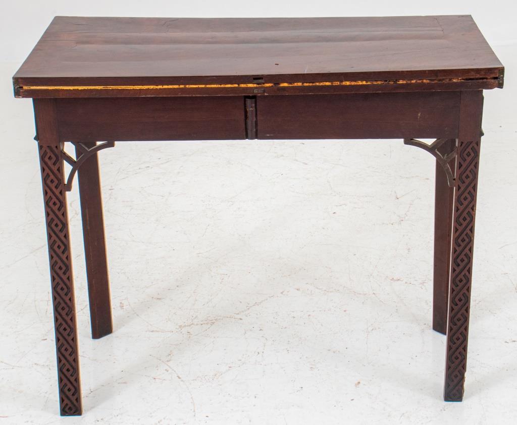 19th Century George III Style Chinoiserie Gateleg Games Table