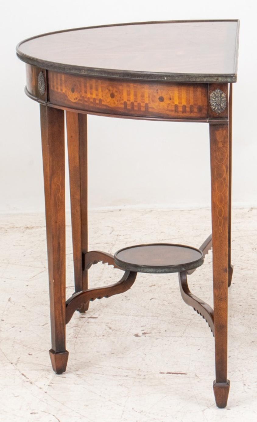 Veneer George III Style Demilune Table