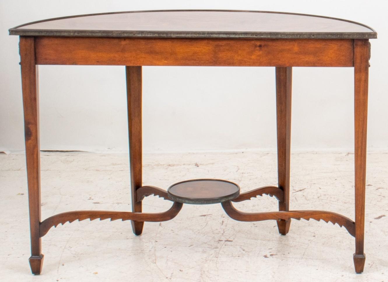 George III Style Demilune Table In Good Condition In New York, NY