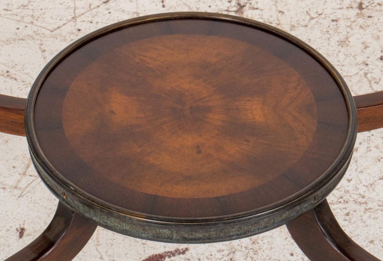Wood George III Style Demilune Table