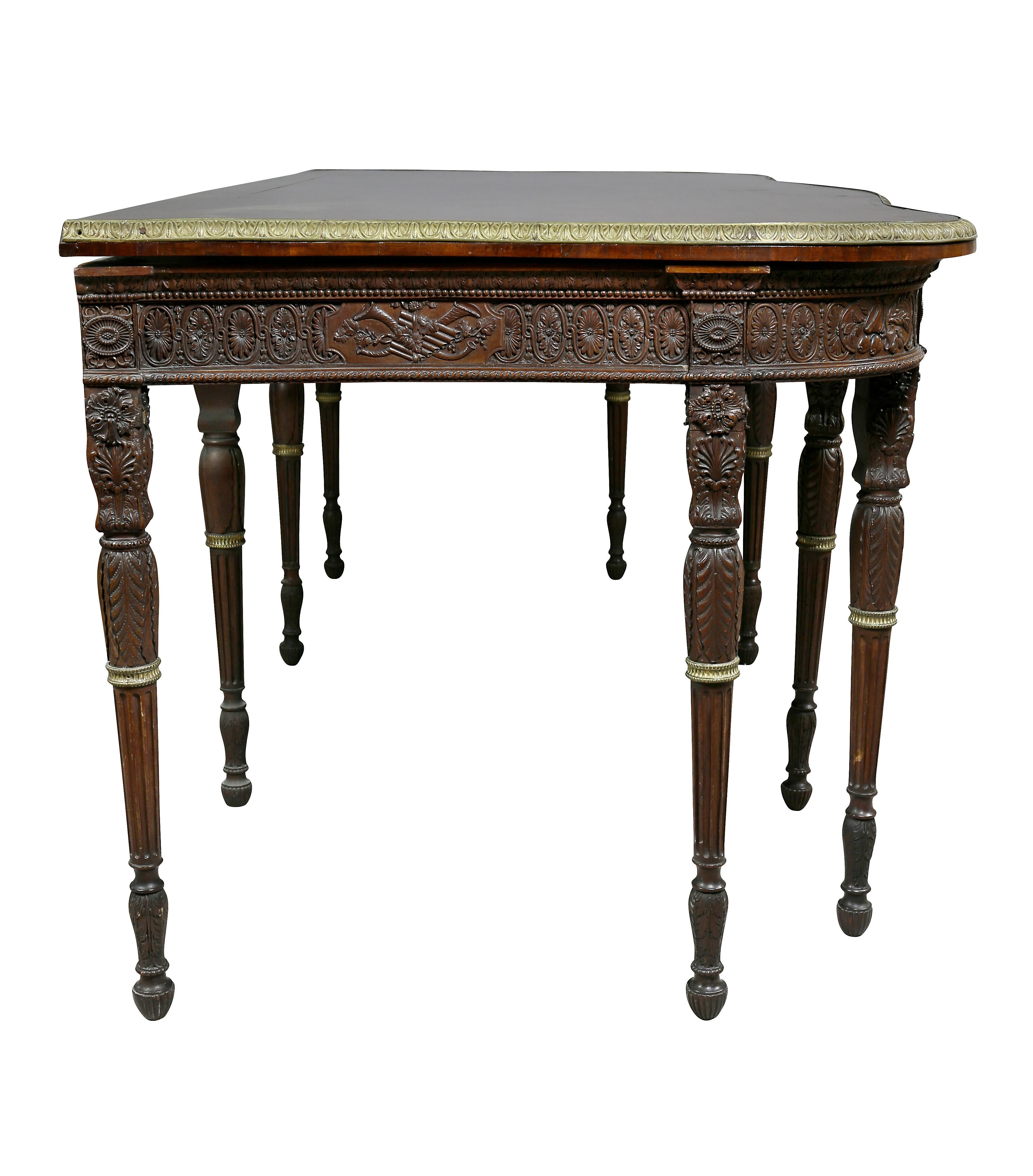 George III Style Finely Carved Mahogany Serving Table For Sale 6