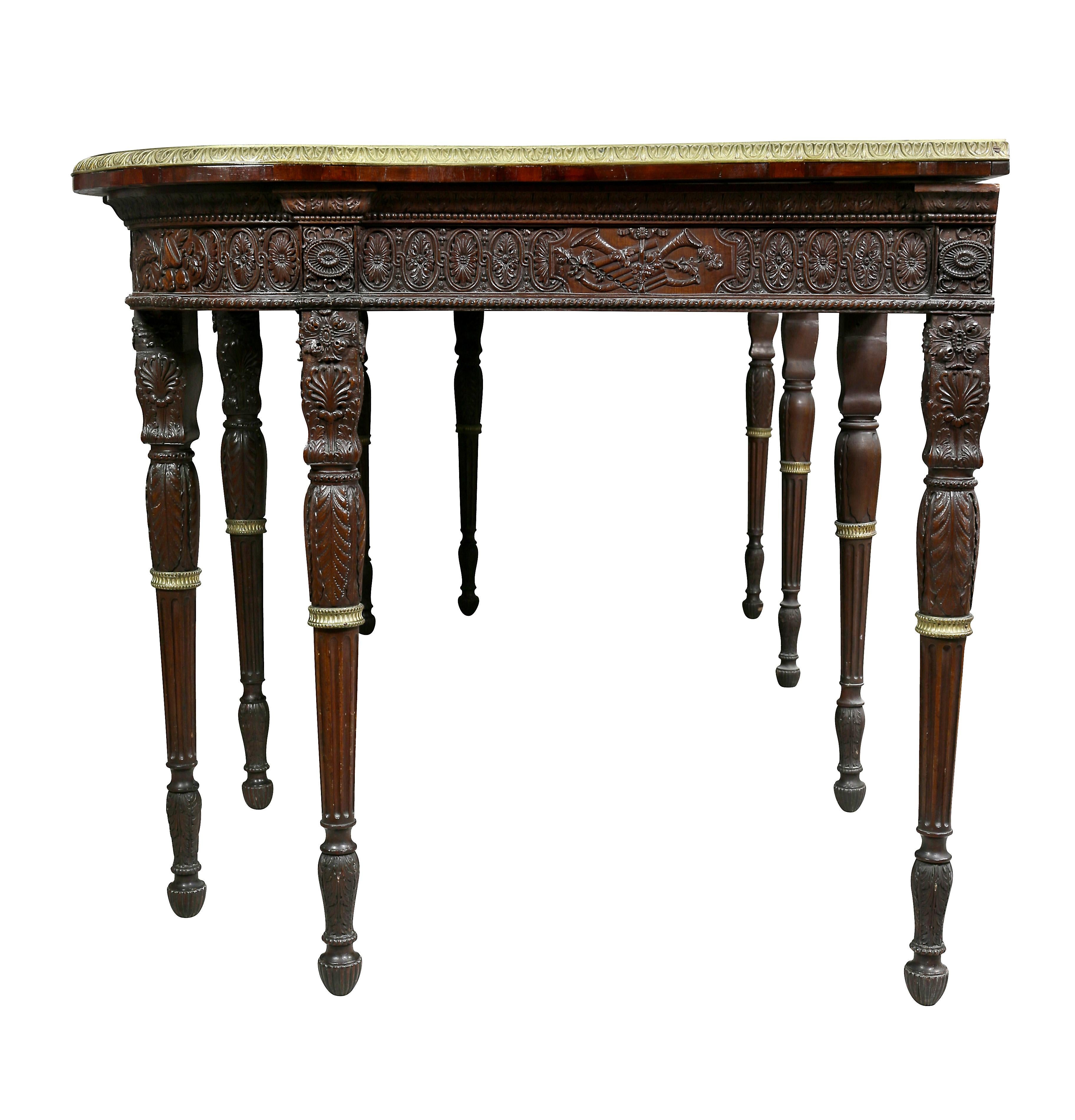 George III Style Finely Carved Mahogany Serving Table For Sale 7