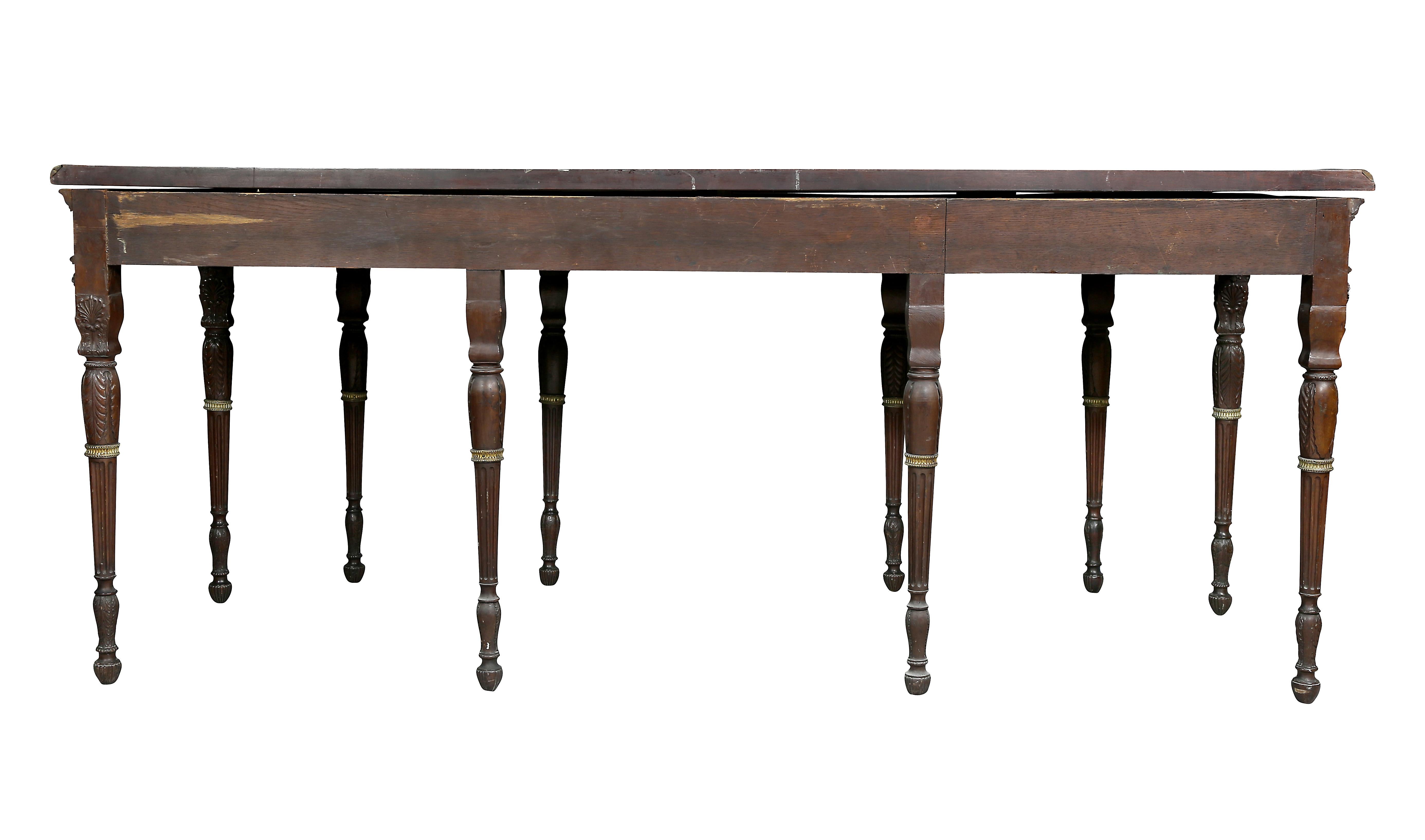 George III Style Finely Carved Mahogany Serving Table For Sale 8
