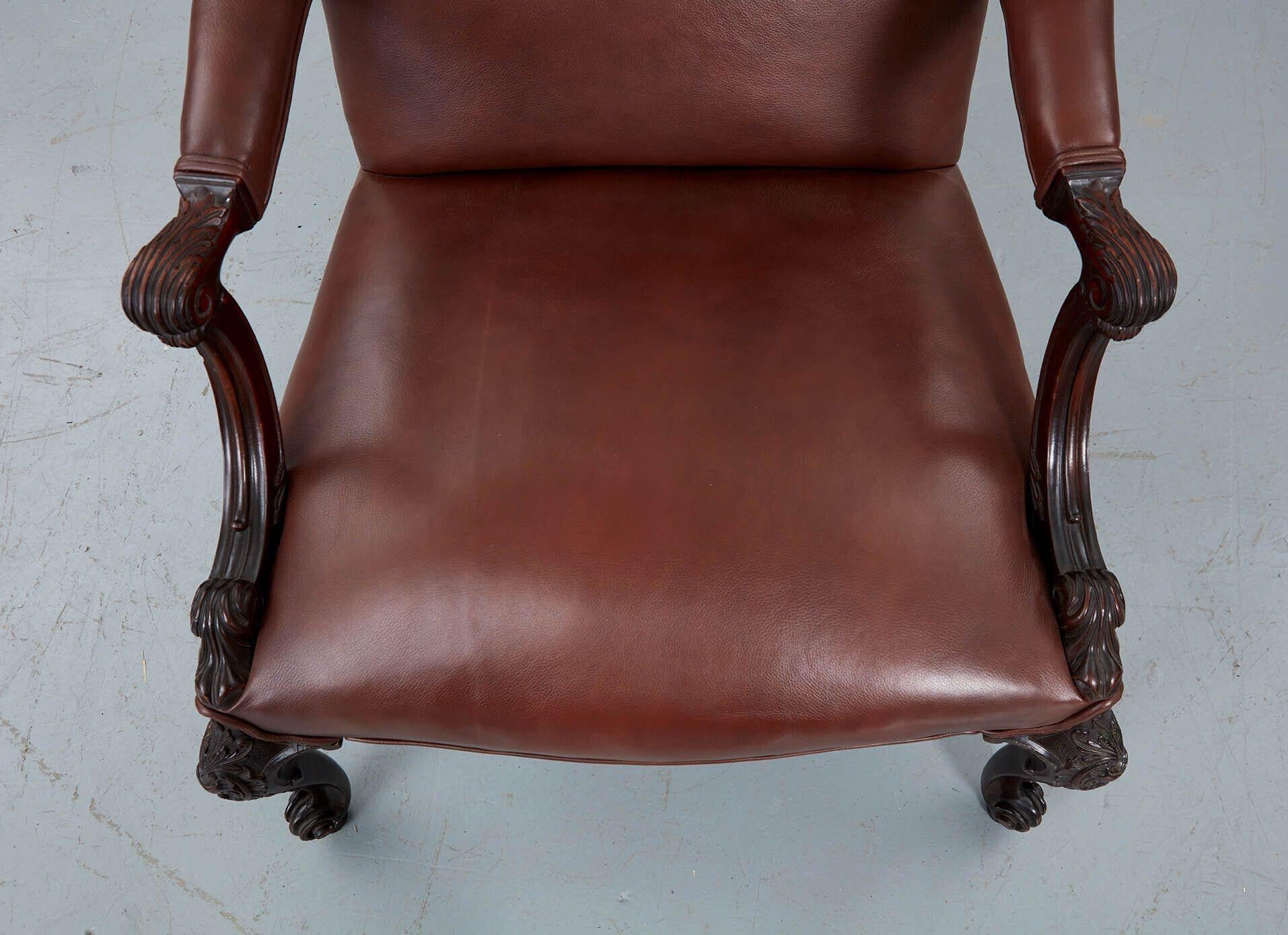 George III Style Gainsborough Armchair For Sale 2