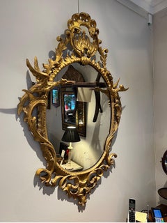 George III Style Gilt-Wood Mirror