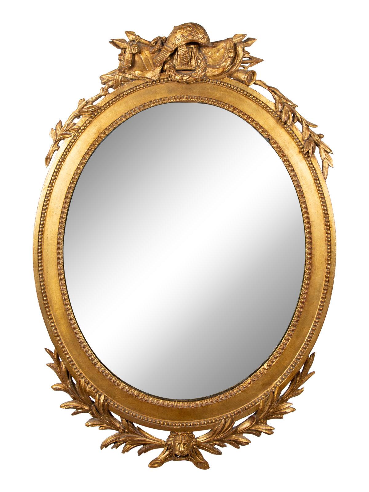 George III style giltwood mirror, 19th century. Measures:33.5