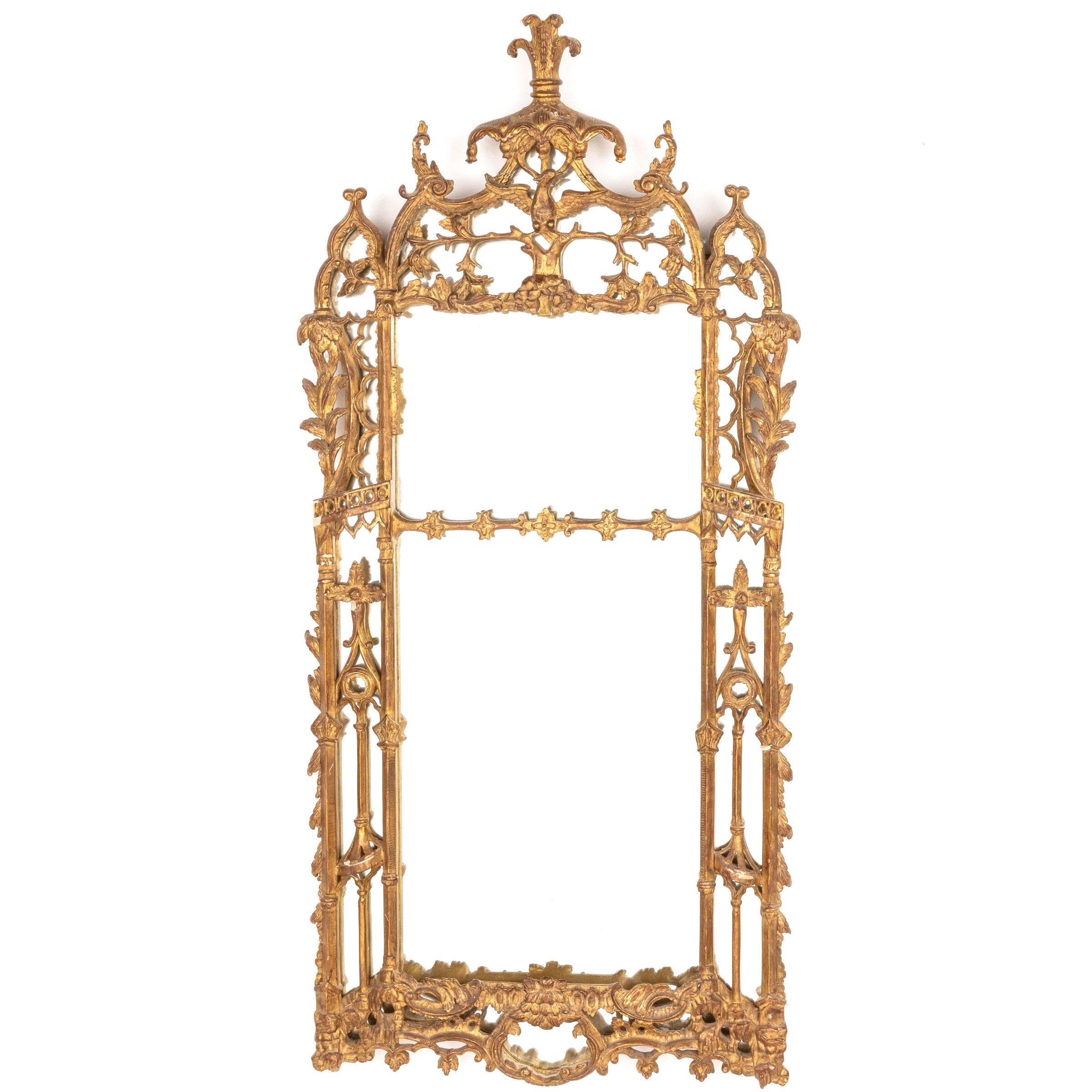 Miroir en bois doré de style George III Bon état - En vente à Bradenton, FL