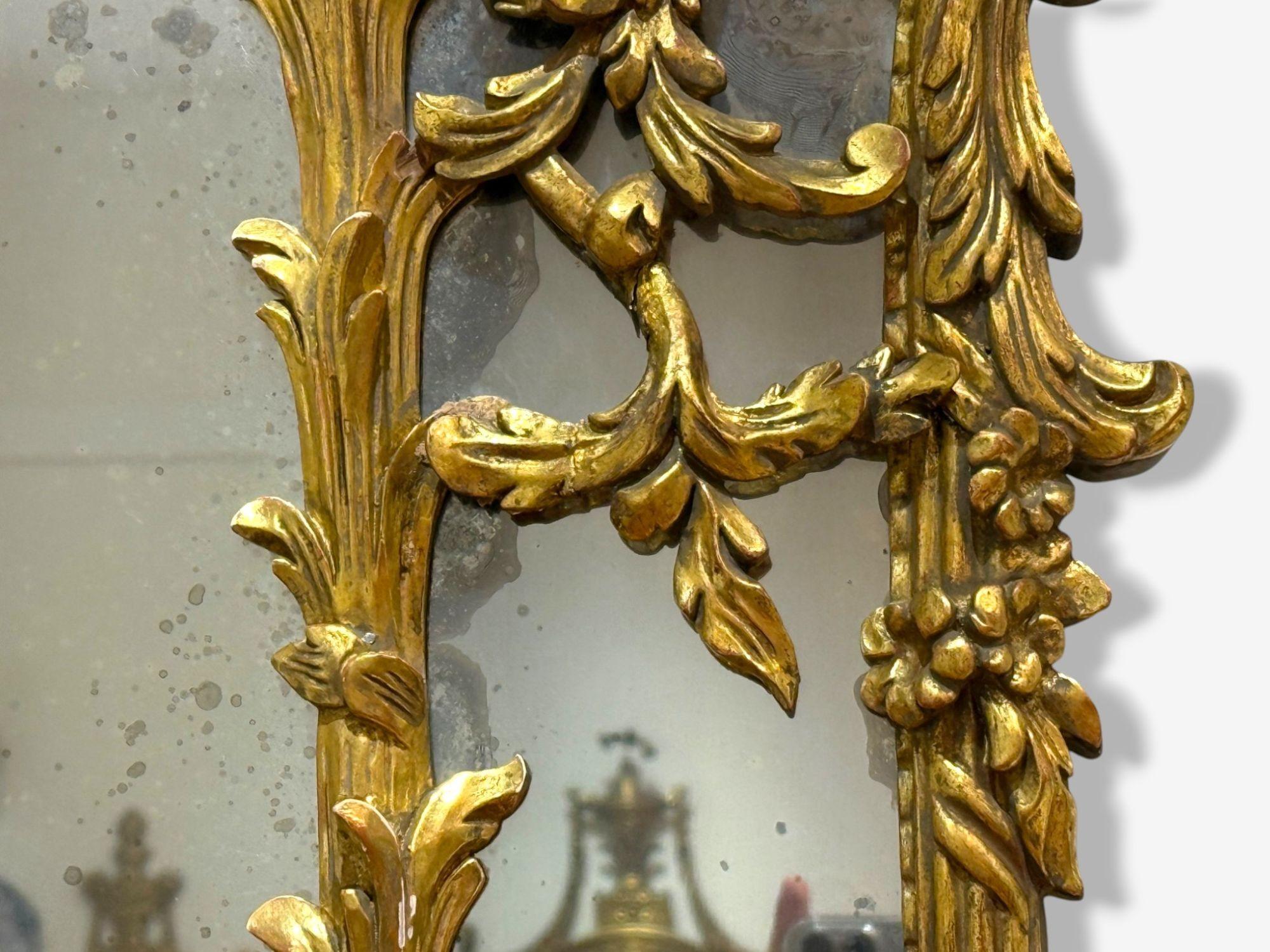 George III Style, Giltwood, Mirror, Monumental Wall Mirrors, England, 1950s For Sale 6
