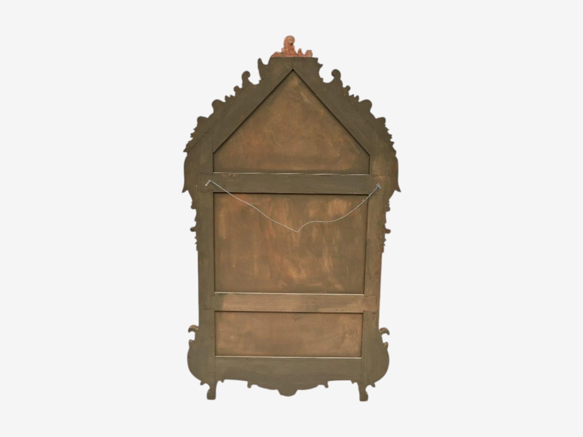 George III Style, Giltwood, Mirror, Monumental Wall Mirrors, England, 1950s For Sale 8