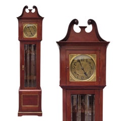 Großvater- oder Standuhr im Stil von George III. aus Holz und vergoldetem Messing