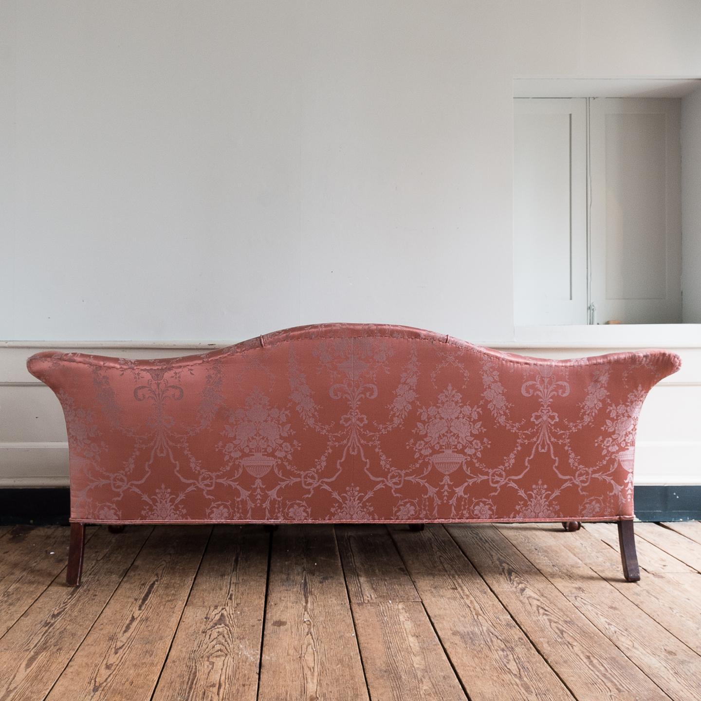 English George III Style Humpback Sofa