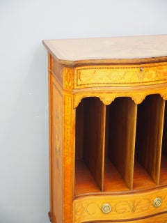 George III Style Inlaid Music Cabinet