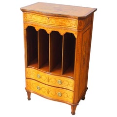 Used George III Style Inlaid Music Cabinet