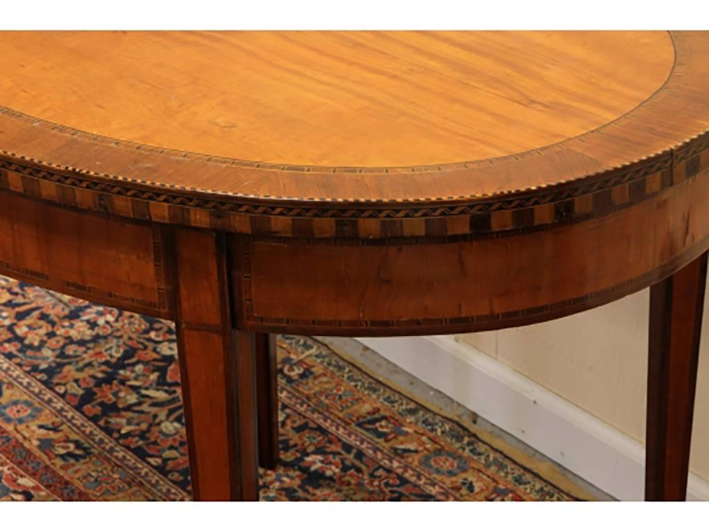 Antique George III Style Inlaid Oval Center Table for Restoration For Sale 2