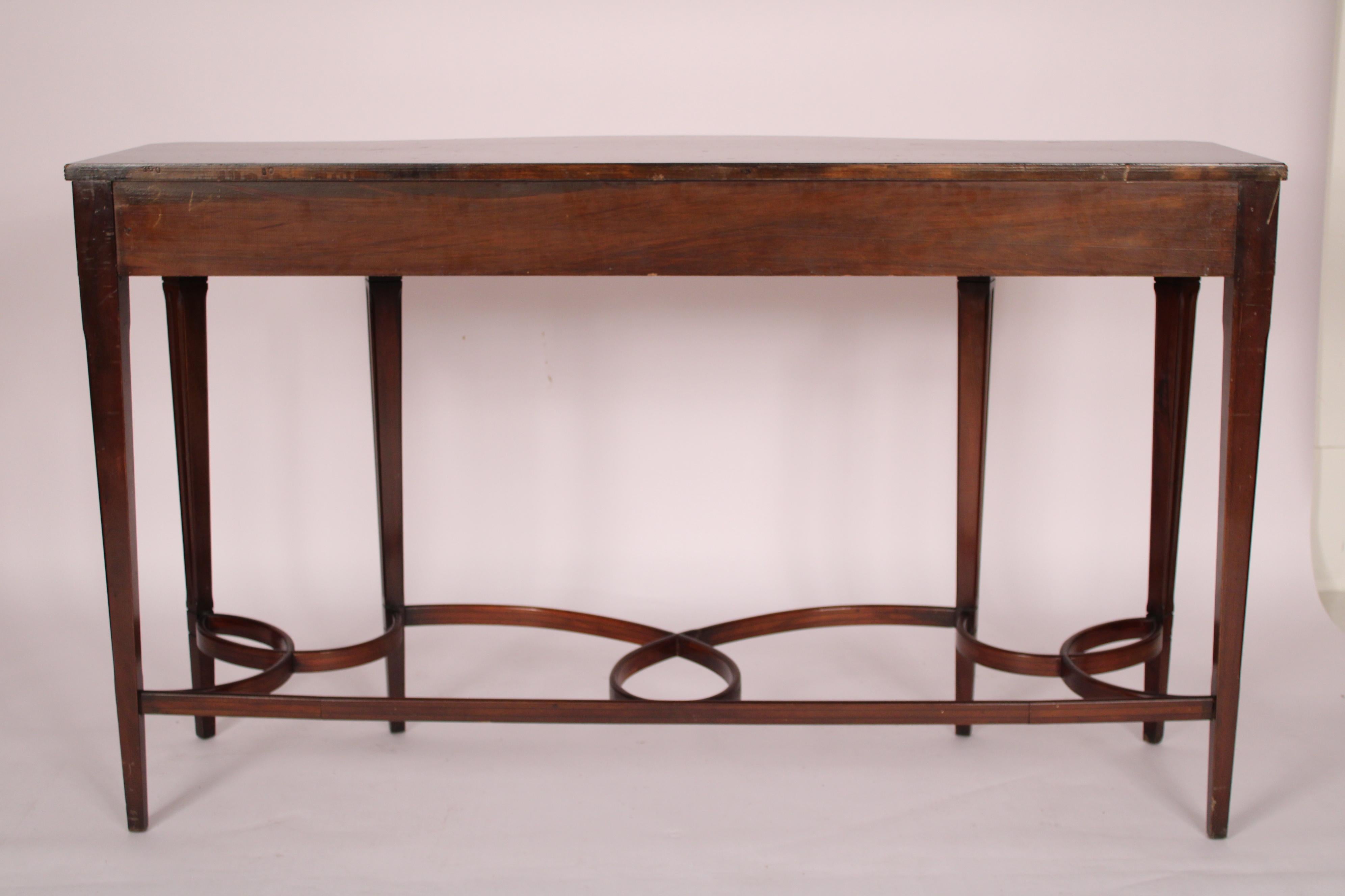 George III style Mahogany and Burl Walnut Server 5