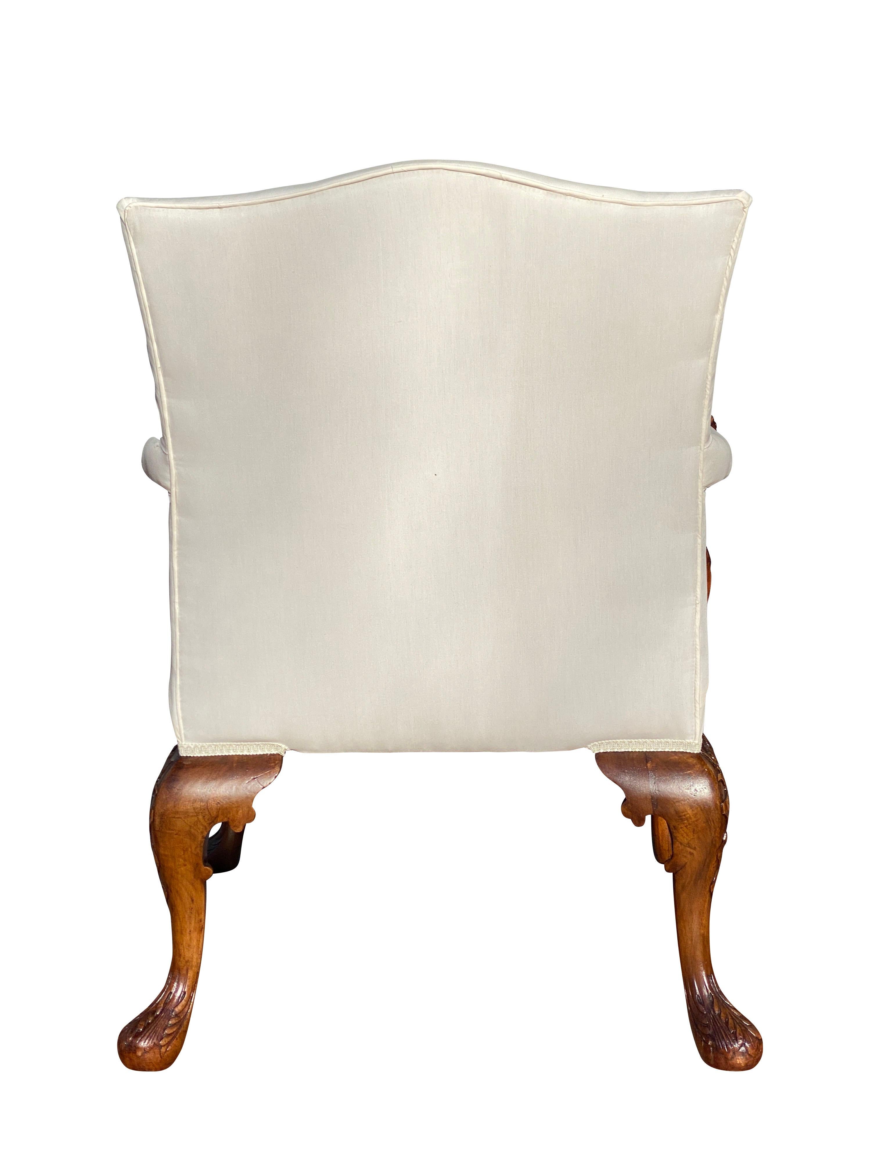 George III Style Mahogany Armchair In Good Condition In Essex, MA