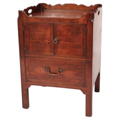 George III Style Mahogany Bedside Table